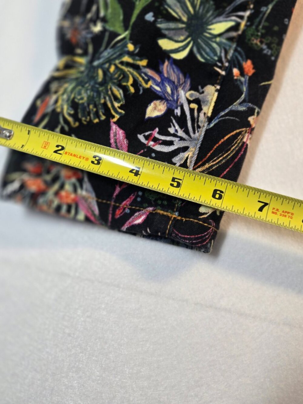 Pilcro and the Letterpress Anthropologie Floral Print Skinny Jeans Women's - Picture 4 of 7